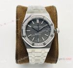 Superclone Audemars Piguet Royal Oak 37 Gray Watch Diamond-set